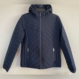 NEW Michael Kors Women’s Packable Down Fill Puffer Jacket Coat Dark Navy S, M.